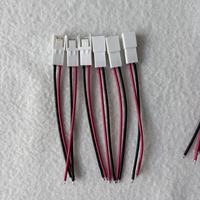 Kabel Harness Elektronik 2-Pin Merah & Hitam yang Dapat Disesuaikan, Perakitan Kabel Terminal Berlapis Timah untuk Baterai dan Catu Daya