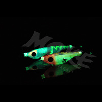 JINGYANG Appât de pêche innovant et lumineux en ABS UV de haute qualité, leurre imprimé pour calamar, appât pour seiche en eau salée, appâts de crevettes haute visibilité