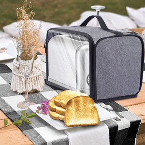 <b>Small</b> Bread Cover Storage Bag Toaster Cover with Base for 2 Slice Wide Slot Kitchen Air Fryer <b>Microwave</b> Dust Cover - Product Image 2