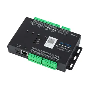 Modul I/O Ethernet 4D0 + 4D1 + 4A1-20mA dengan 4 relai 4 sakelar input analog 4-20mA Unit Terminal jarak jauh industri