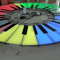 Piano de sol interactif à induction personnalisable en usine 100*30cm Piano de sol géant Plancher de danse