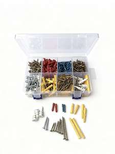 Kit de 530 pièces d'ancres murales en plastique, vis autoperceuses pour cloisons sèches et boulons d'expansion pour meubles - Product Image 6