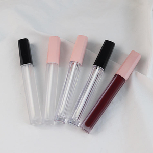 Tubos de Brillo Labial Personalizados, Vacíos, Cuadrados, Poligonales, Transparentes, Negros y Dorados, Giratorios, de 4 ml, con Impresión Serigrafiada, Envases para Cosméticos - Product Image 2