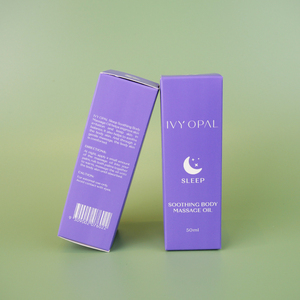 صندوق تغليف زجاجات الزيوت العطرية من الورق المقوى لمستحضرات التجميل، قابل للطي ومطبوع بشعار مخصص، صديق للبيئة للشركات الصغيرة - Product Image 2