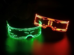 Gafas con luz LED discoteca EL persianas estroboscópicas inalámbricas KTV bar festival de música electrónica accesorios de ambiente universal - Product Image 4