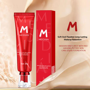 Fond de teint liquide MEIDIAN 30g en gros, correcteur de teint, nid d'oiseau biologique, <span class=keywords><strong>ginseng</strong></span> rouge, peptide, blanchissant, contrôle du sébum, soin de la peau, <span class=keywords><strong>BB</strong></span> - Product Image 2