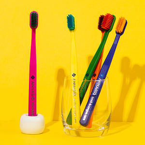 Functional Premium Color Toothbrush 0.01mm Ultra-Fine PBT Soft Bristle Adult With <b>Tongue</b> <b>Cleaner</b> For Effective Bad Breath Care - Product Image 2