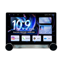 Autoradio Android 10,9 pouces 1073D universel avec CarPlay sans fil, Android Auto, DSP, GPS, WiFi, BT, lecteur multimédia