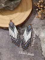 Anting-anting lingkaran berbentuk bunga bergaya boho chic buatan tangan, mutiara, manik-manik biji besar yang lucu, desain vintage untuk pernikahan, mode India