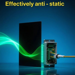 Plaque de joint d'isolation électrostatique noire antistatique en fibre de verre époxy FR4 G11 personnalisable avec retardateur de flamme - Product Image 2
