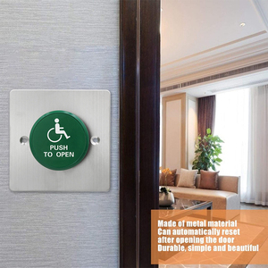 12V DC IP65 màu xanh lá cây cửa hồng ngoại không có cảm ứng nút thoát nhỏ Kim Loại cửa phát hành nút đẩy để thoát khỏi nút CE thép không gỉ - Product Image 4