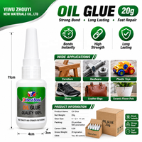 Usine directe 20g colle huileuse haute densité Super cyanoacrylate adhésif en cuir meubles métal caoutchouc applications de marque privée