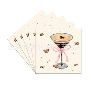 Ensemble de vaisselle jetable pour fête sur le thème des cocktails élégants : assiettes, serviettes, gobelets, couverts et nappe – Idéal pour les anniversaires et les célébrations. - Product Image 4