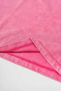 OEM vente en gros 230gsm haut court vintage pour femmes meilleure vente t-shirt été délavé à l'acide haute qualité crop tops t-shirt - Product Image 2
