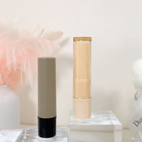Conteneur de Rouge à Lèvres Liquide Rotatif Vide à Trois Couches, Vente en Gros Usine, avec Emballage Personnalisé pour Baume à Lèvres Cosmétique