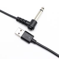 6,35mm AUDIO Mono AUX Stecker auf USB 2.0 Buchse Konverterkabel