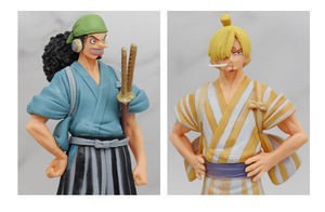 4 Styles 17CM Figurine d'anime 1 PIECE Luffy Sanji Zoro Usopp <span class=keywords><strong>Pays</strong></span> de Wano Kimono Jouets Figurine de <span class=keywords><strong>manga</strong></span> de dessin animé Cadeau - Product Image 2