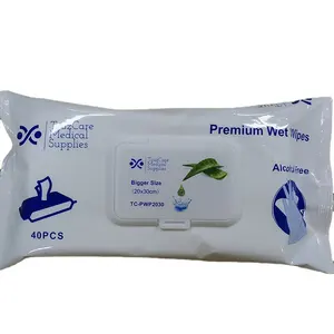 Adults body wipes soft and strong patient bath wipes no rinse extra large big wipes