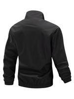 Veste de club de tennis pour homme, entièrement zippée, col rabattable, décontractée pour le vendredi, plusieurs couleurs, imperméable, respirante, en toile