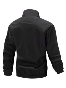 Veste de club de tennis pour <span class=keywords><strong>homme</strong></span>, entièrement zippée, col rabattable, décontractée pour le vendredi, plusieurs couleurs, imperméable, respirante, en toile - Product Image 5