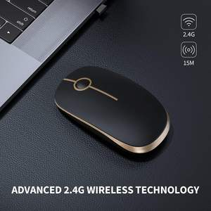 Vssoplor Wireless <b>Mouse</b> 2.4G UltraThin Slim Portable Optical Ergonomic Design Laptop Notebook Quiet <b>Silent</b> Nano Type-C Receiver - Product Image 2