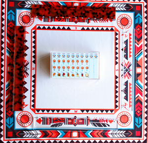 Ubin Mahjong Akrilik 4 Lapis Portabel Mewah Modern dengan Seni Dapur Makanan Gourmet Amerika yang Dapat Disesuaikan untuk Hiburan - Product Image 6