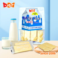 Vente en gros de bonbons Marque privée Coréenne Lait Riz Croustillant Biscuits sains Craquelin hypocalorique Collation nourrissante ODM/OEM