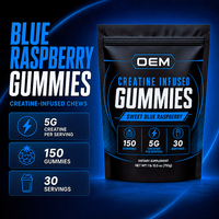 LUVVITA OEM ODM Gummies à la créatine monohydrate, supplément nutritionnel optimal pour l'entraînement, 100g 250g 500g, étiquette privée, gummies à la créatine