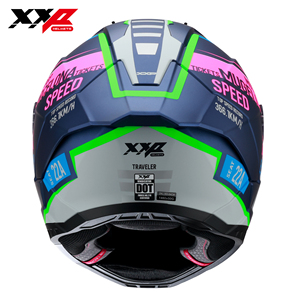 Casque de moto intégral NEUF avec grand spoiler, double visière, boucle à dégagement rapide, taille S-XXL, XXP VINDICATOR TRAVELER DOT ABS - Product Image 5