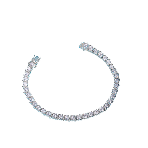 Bracelet Tennis de Luxe en Moissanite Taille Carrée, Bracelet Maillons Sertis de Diamants, Bijoux Fins, Vente en Gros Personnalisée - Product Image 2