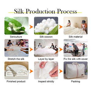 맞춤형 OEM 공장 고품질 실크 이불 내부 흰색 실크 이불 코어 실크 채워진 이불 - Product Image 2