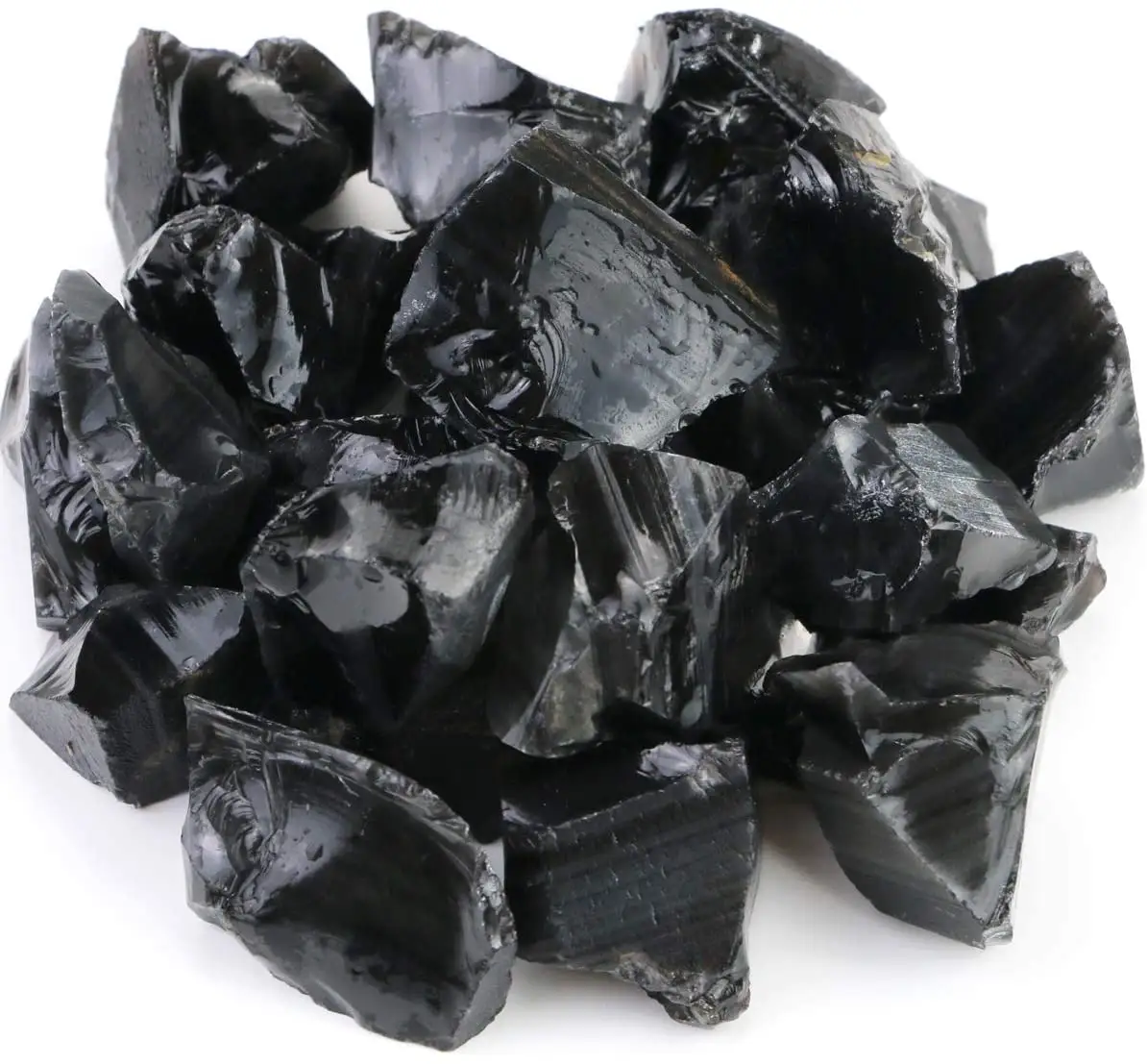 Rough Natural Black Obsidian Stones Raw Gemstone Crystal Rock for Tumbling,Cutting,Healing Reiki,Jewelry Making,Home Decoration