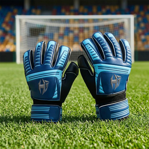 Goalkeeper Top Quality Sports <b>Gloves</b> Backhand Silicon Printing Thumb Wrap Customized logo Professional soccer <b>Gloves</b> - Product Image 3