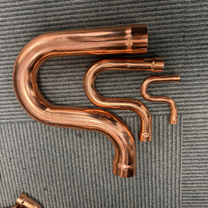 Tuyau en <span class=keywords><strong>cuivre</strong></span> rouge pur à 99,9 %, courbé à 45 degrés ° /90 ° /180 °   Épaisseur des parois personnalisée : 1 mm-10 mm Surface polie/recuite/traquée - Product Image 5