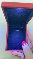 Kotak Perhiasan LED Terlaris untuk Cincin Kalung Pertunangan, Kotak Kemasan Perhiasan dengan Lampu LED untuk Wanita