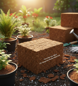 Sustrato de Fibra de Coco/Cocochip Block proporciona una estructura ideal y un control fiable del agua para cultivos - Product Image 1