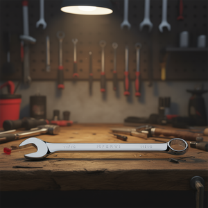 Llave Combinada Fervi de 11/16 Pulgadas Cromada con Acabado Pulido Espejo - Product Image 3