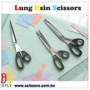 B-Fly 9.5 Inch Japan Stainless Steel Anti- Embroidery <b>Scissors</b> with Black Handle for Dressmaking Tailoring & <b>Sewing</b> - Product Image 3