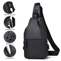 Sac de poitrine léger pour hommes, sac à bandoulière, sac à épaule, sacoche pour tablette, multi-compartiments, voyage, randonnée
