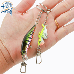 5 Juegos de llaveros creativos de señuelos Stingray, accesorios de cebo duro, colgantes para Lake Bass Targets, regalos ABS para actividades - Product Image 3