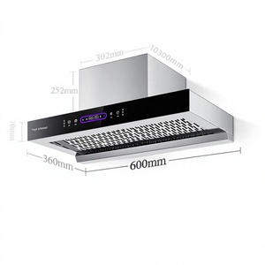 <span class=keywords><strong>Hotte</strong></span> aspirante en acier inoxydable ultra-mince à aspiration supérieure pour appartement de petite taille - Product Image 5