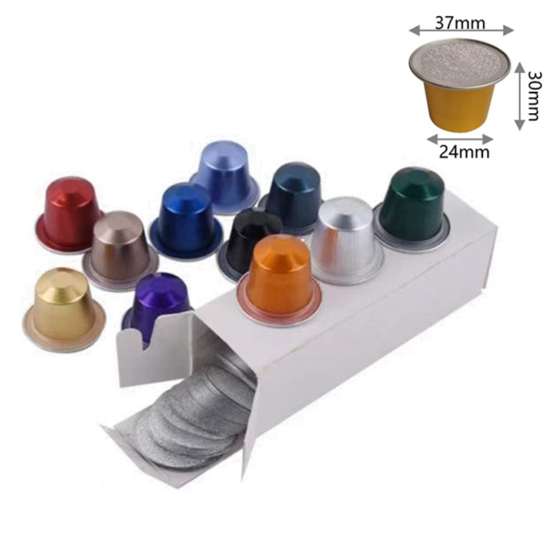 Lihong 2023 Nespresso оригинальная линейная система, одноразовые 15 мл кофейные капсулы, кофейные фильтры, алюминиевые пустые кофейные капсулы