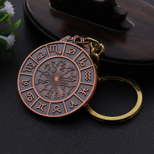 Llavero Metálico Promocional con Diseño de Logotipo Económico, Signo del Zodiaco - Product Image 4