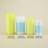 PP Mono Matériau Double Parois Bouteille De Déodorant En Plastique Écologique 15g 30g 50g 75g Twist Up Cheveux Cire Bâton Conteneur
