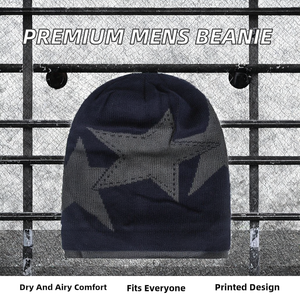 Luxury Unisex Running Spandex/Cotton Jacquard Knitted Breathable <b>Waterproof</b> Sequin Embroidery Winter Designer High <b>Beanie</b> - Product Image 2