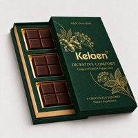 Complément Alimentaire au Chocolat Noir pour le Confort Digestif : Carrés de Chocolat au Gingembre, Fenouil et Menthe Poivrée