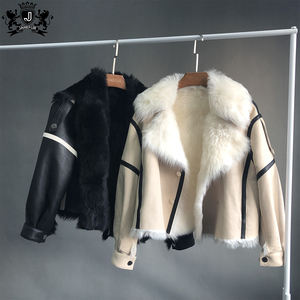 Gerçek koyun derisi deri ceket kadın deri ceket kadın ceket ve mont kadın deri kürk ceket - Product Image 1