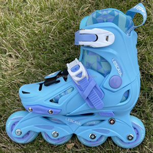 أحذية تزلج للأطفال CR7 بغلاف صلب من البولي بروبيلين، أحذية تزلج بعجلات قابلة للتعديل للأطفال قابلة للسحب - Product Image 5