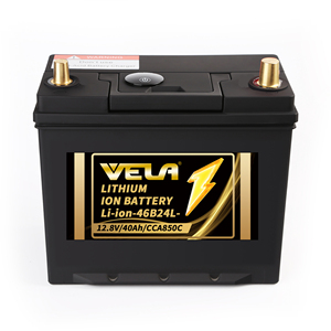 แบตเตอร์รี่สำหรับสตาร์ทรถยนต์<span class=keywords><strong>46B24L</strong></span> 40Ah 12.8V ชุดแบตเตอรี่ลิเธียมเหล็กแบตเตอรี่รถยนต์พร้อมการป้องกัน BMS - Product Image 2