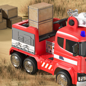 Camion grue de construction électrique pour enfants avec télécommande pour jeux en plein air - Product Image 3